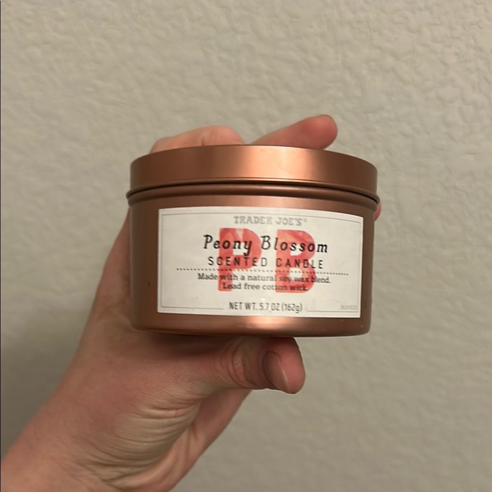 Peony Blossom Scented Candle - Copper